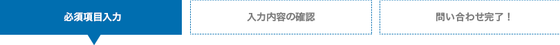 必須項目入力