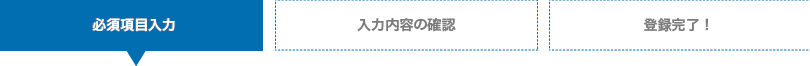必須項目入力